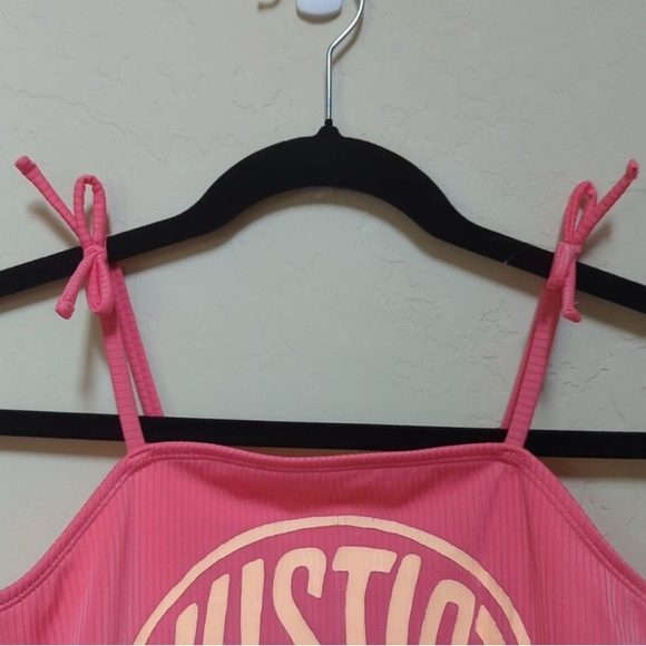 Justice Pink Surf One-Piece Swimsuit - Picture 3 of 4